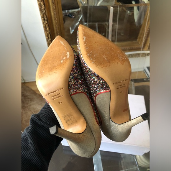 Isabel marant etoile glitter cholita pointy toe heels size 39 MK - Picture 6 of 11